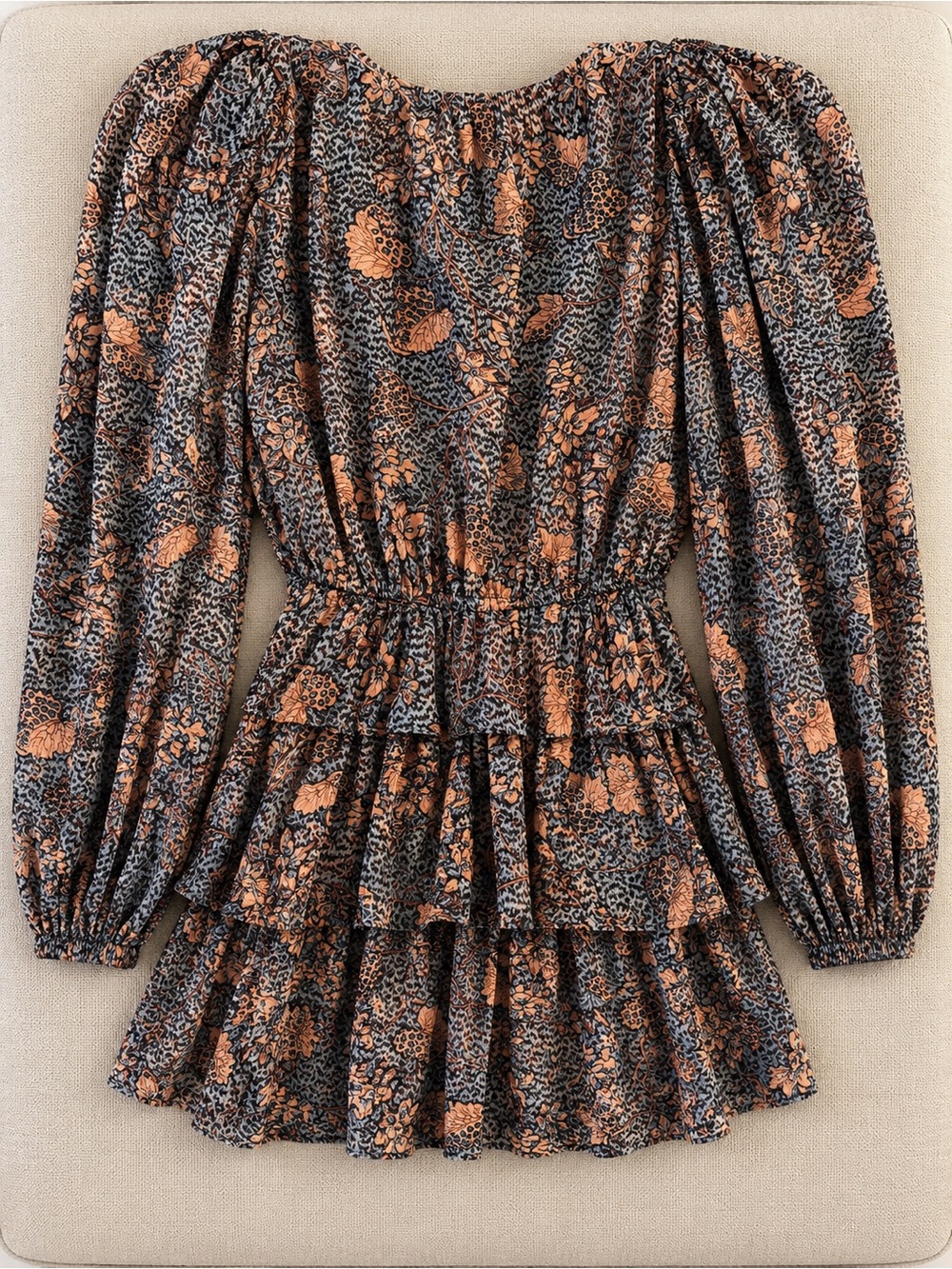 Ulla Johnson Tyra Mixed Print Dress Size 4 - Picture 6 of 8